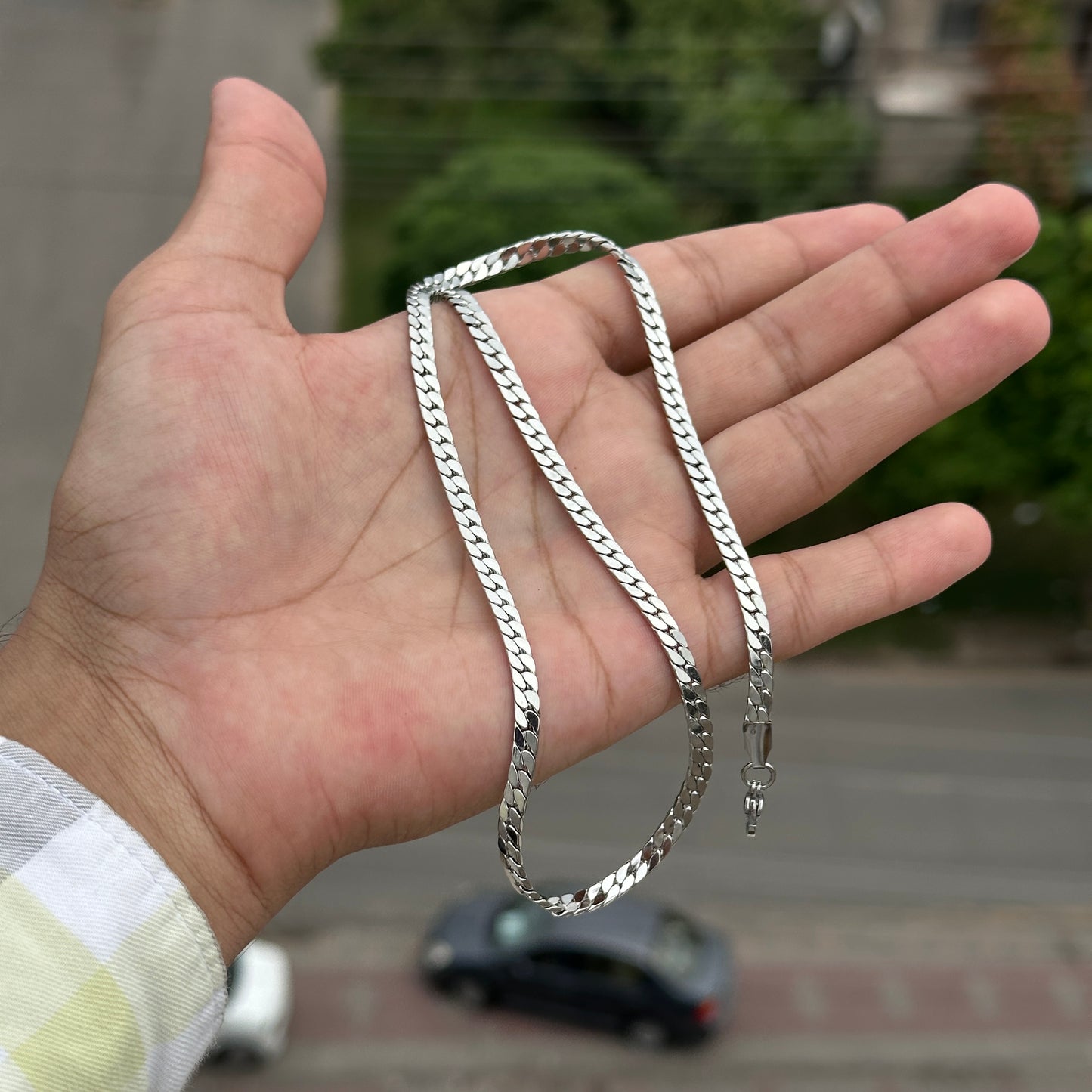 Stainless Steel Flat Link Chain