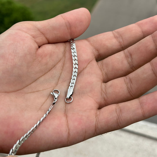 Stainless Steel Flat Link Chain