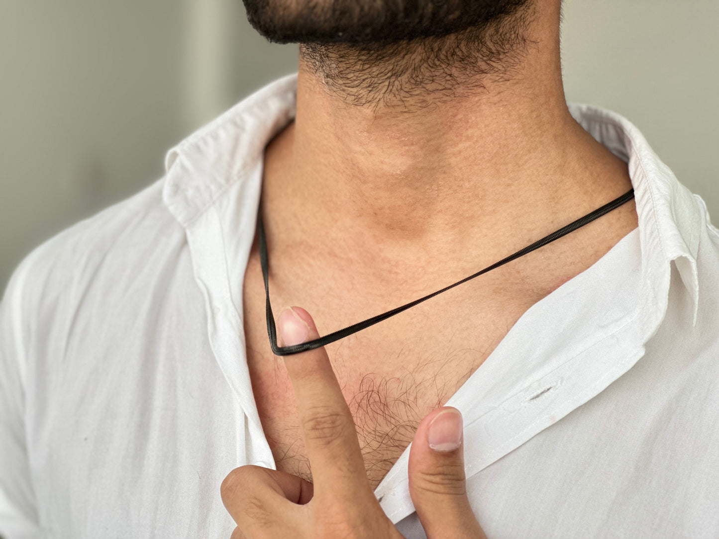 Premium Black & Gold  Stainless Steel Sleek-Snake Chain