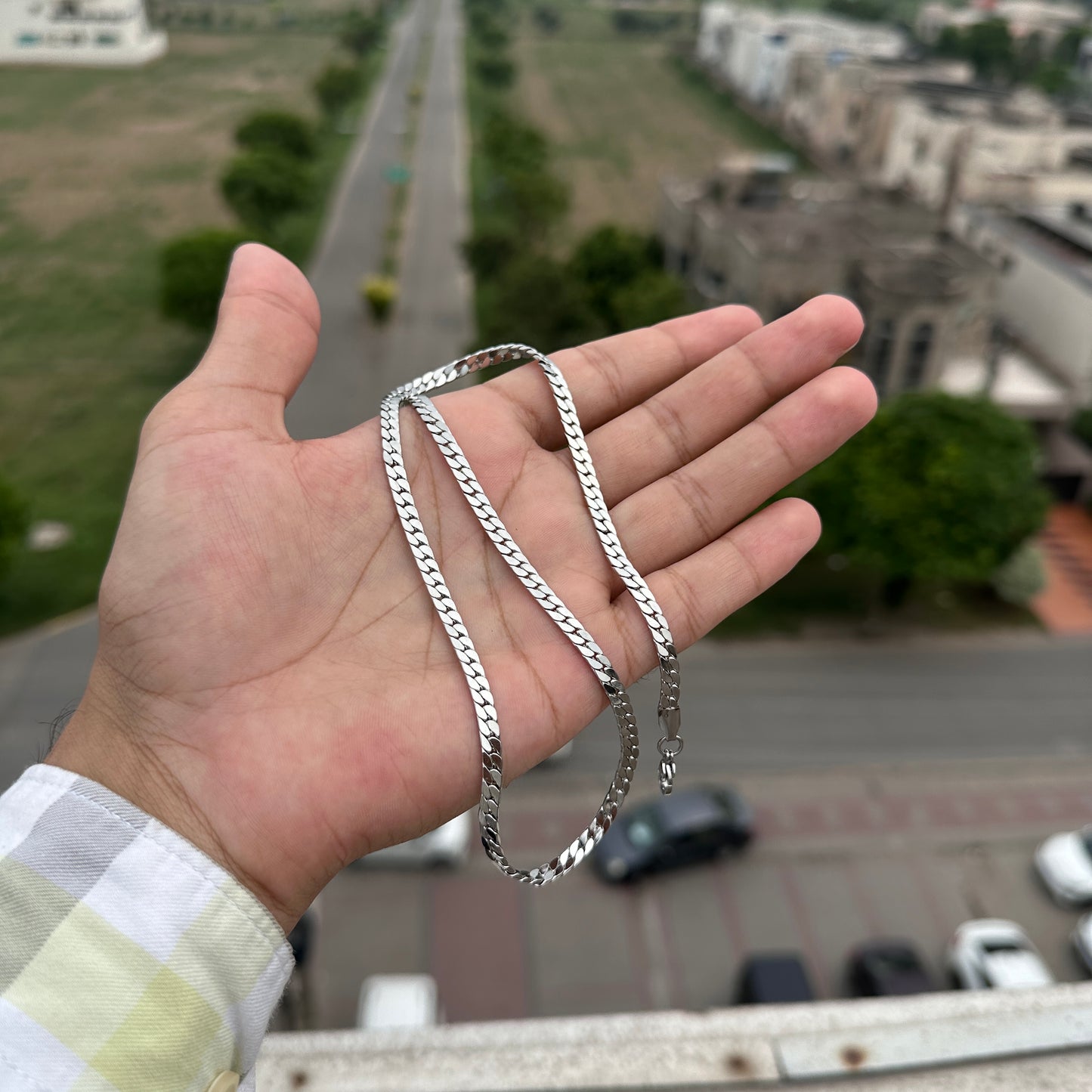 Stainless Steel Flat Link Chain