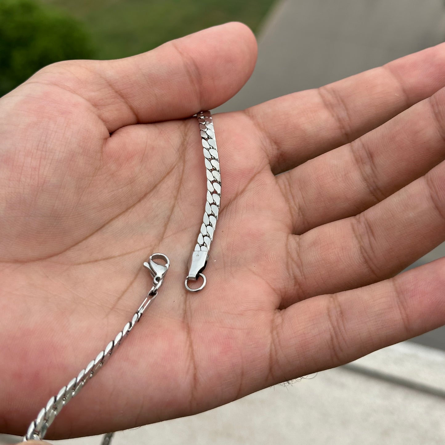 Stainless Steel Flat Link Chain
